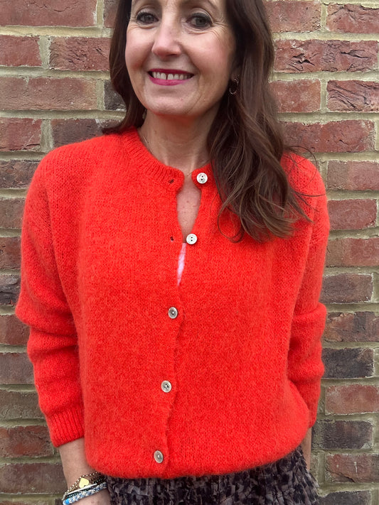 Juno cardigan - Tangerine