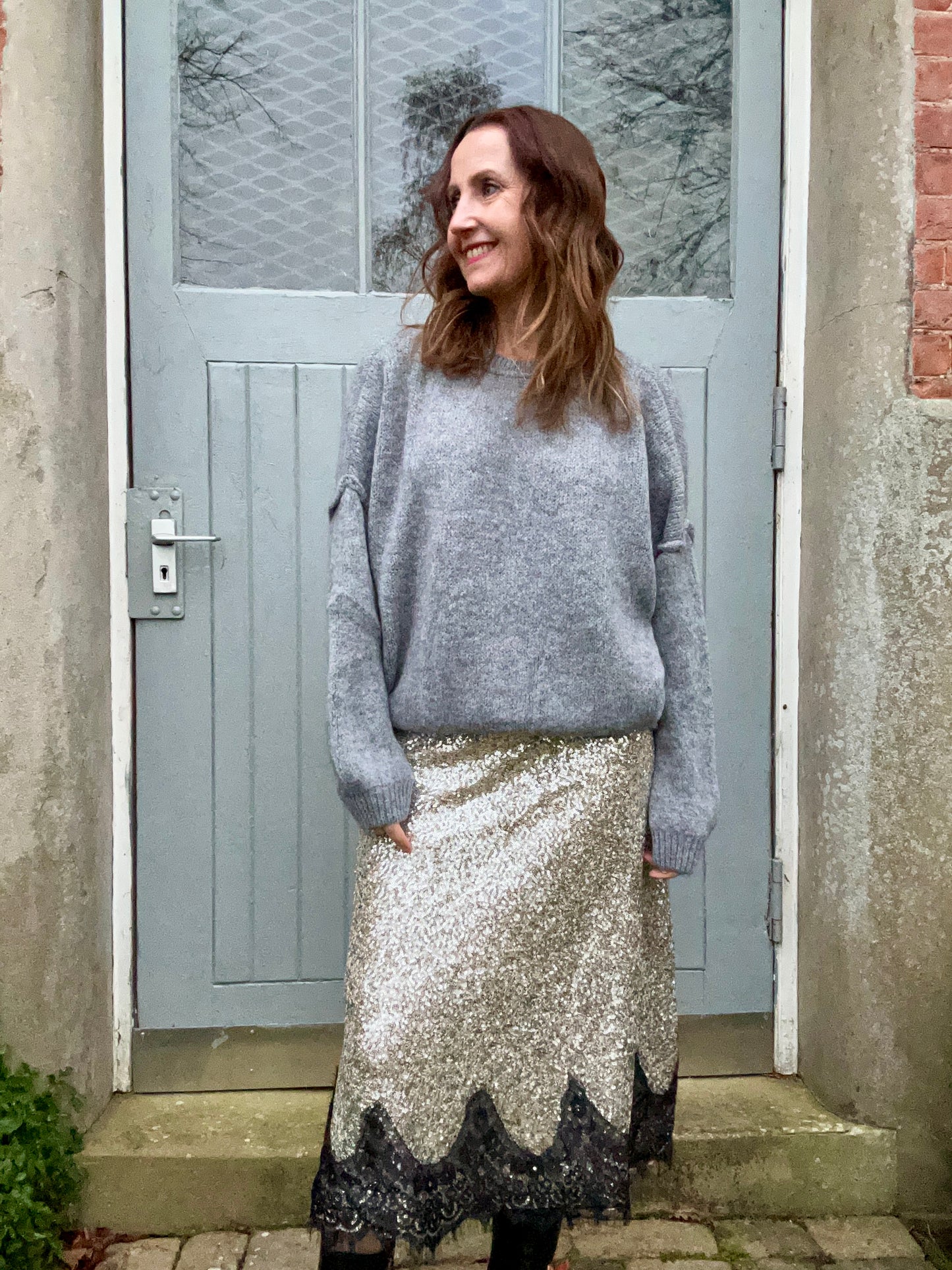 Gwen slouchy sweater - Grey