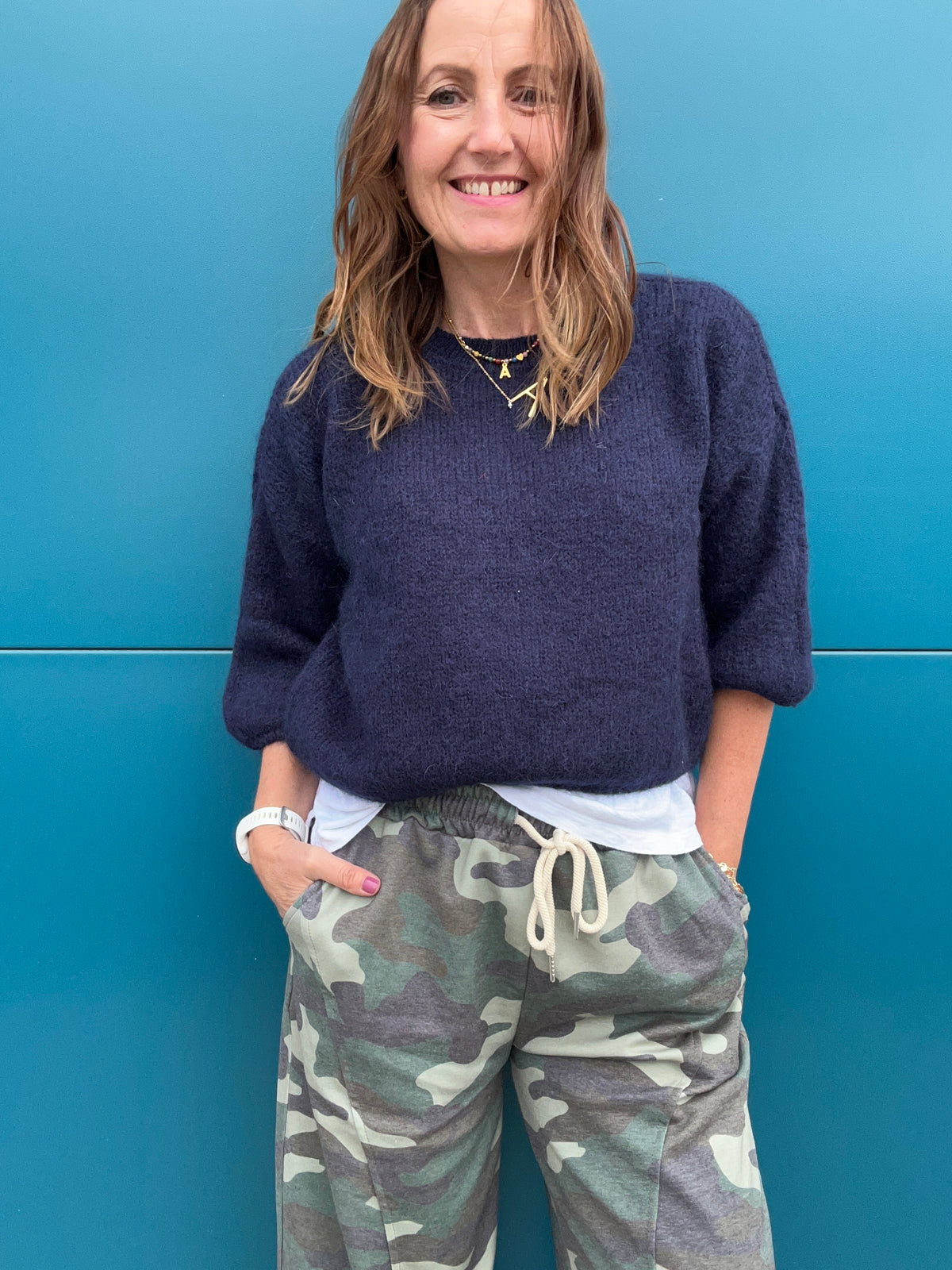 Ramona relaxed sweater - French Navy