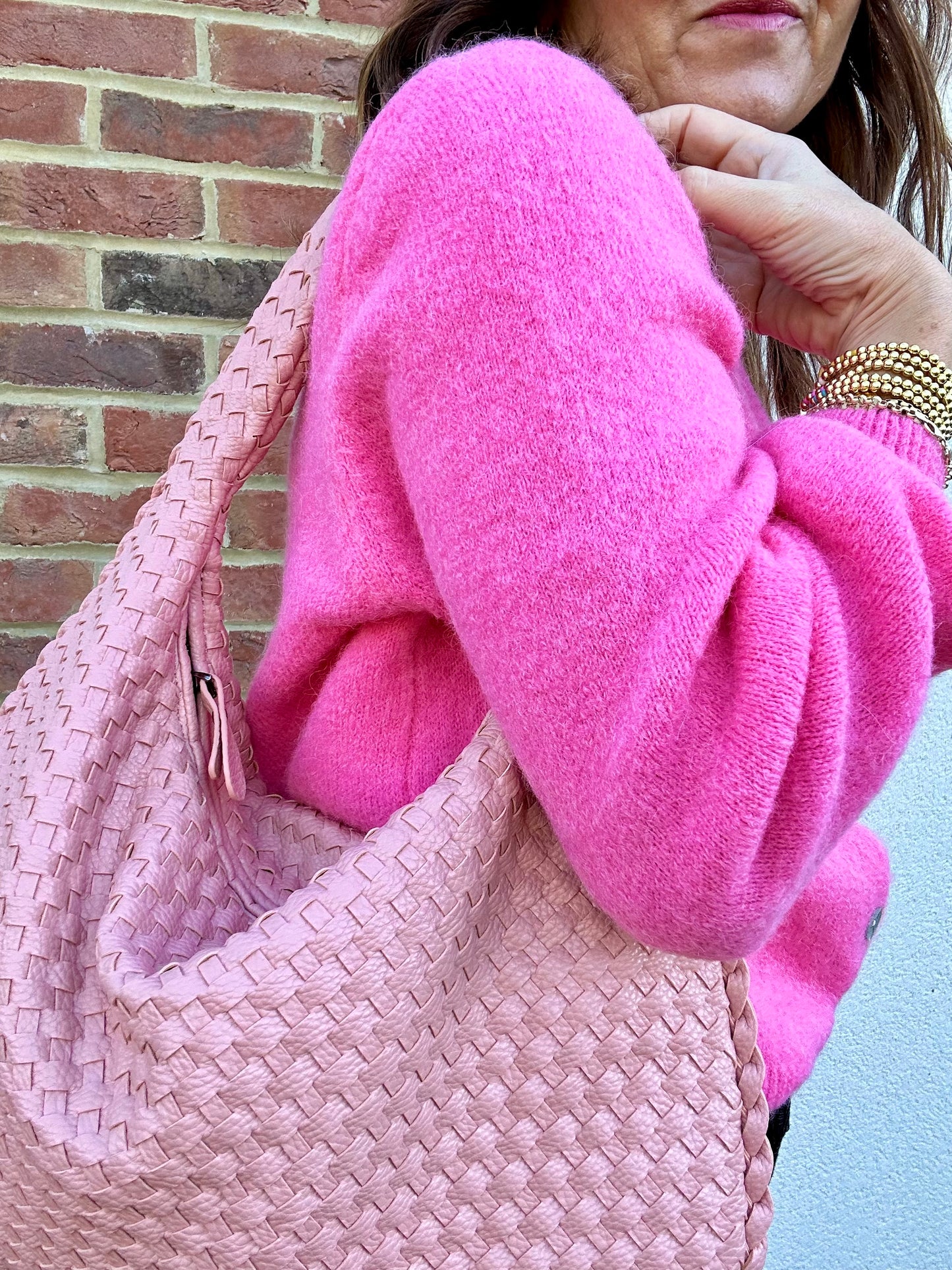 Paxton woven bag - Pink