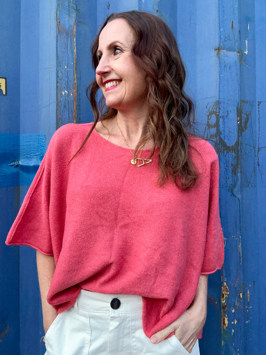 Frankie slouchy knit - Terracotta