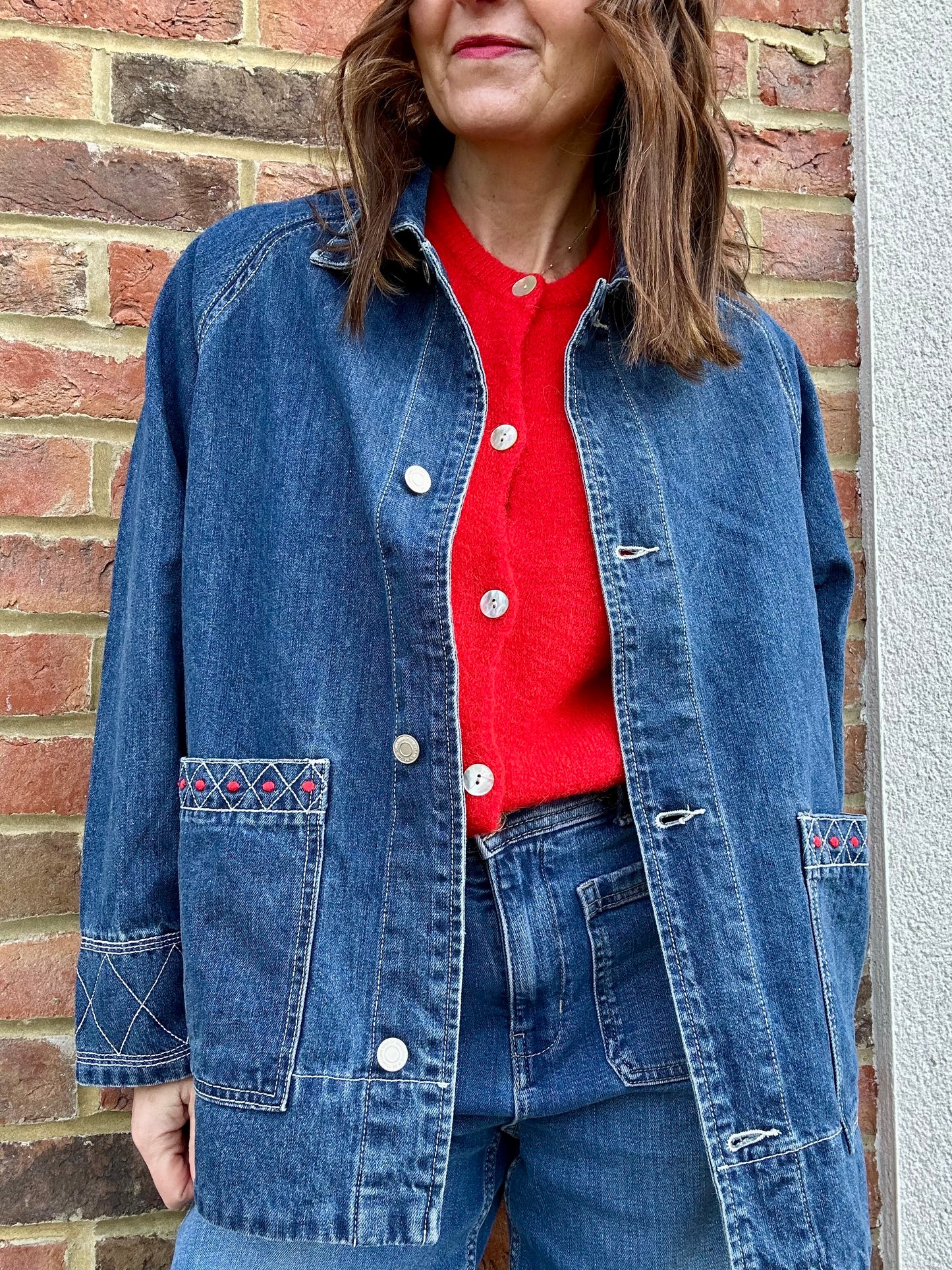 Lucia denim utility jacket