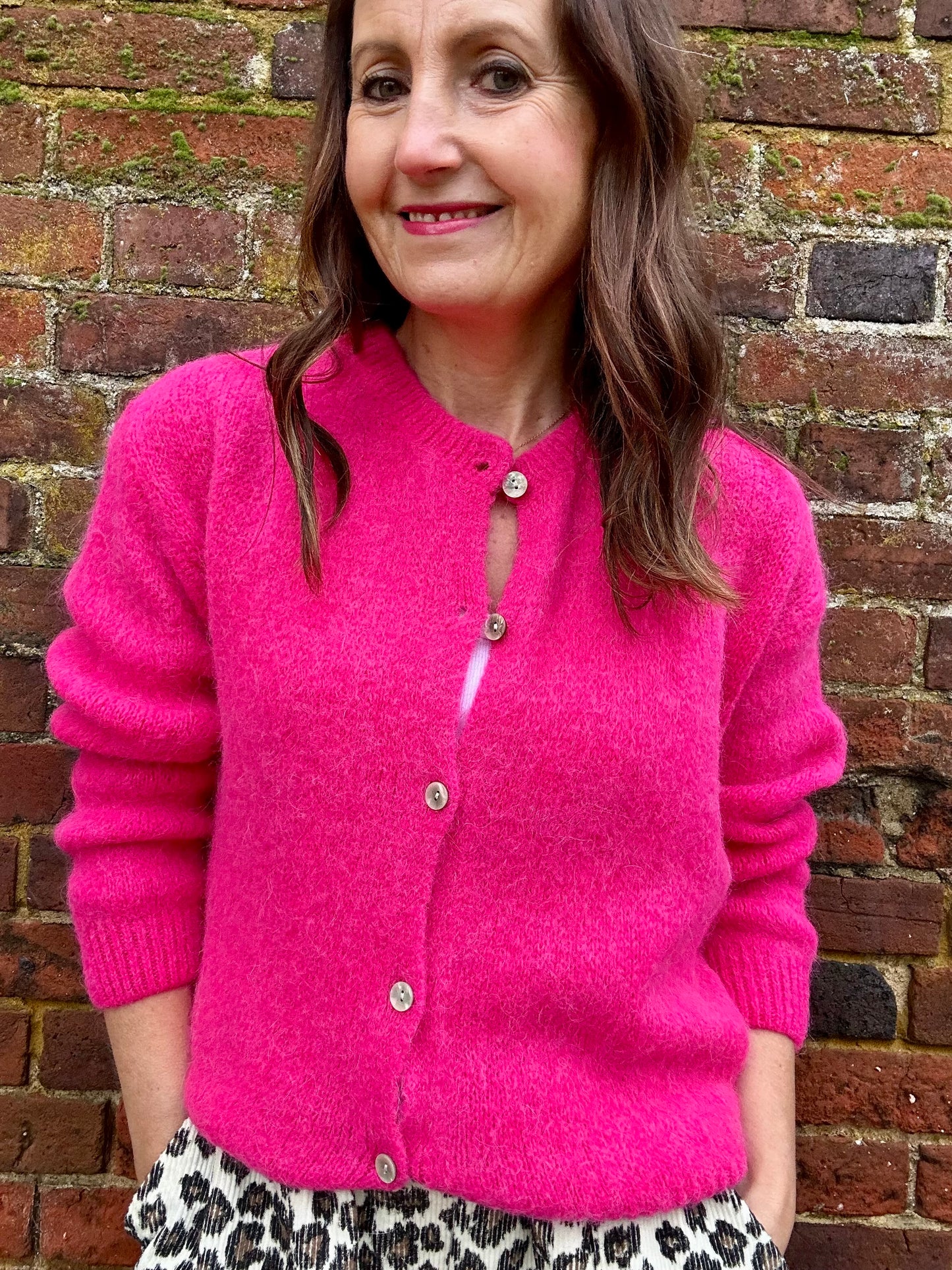 Juno cardigan - Fuchsia