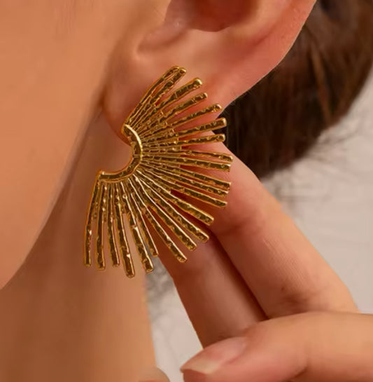 Phoenix earrings - Gold