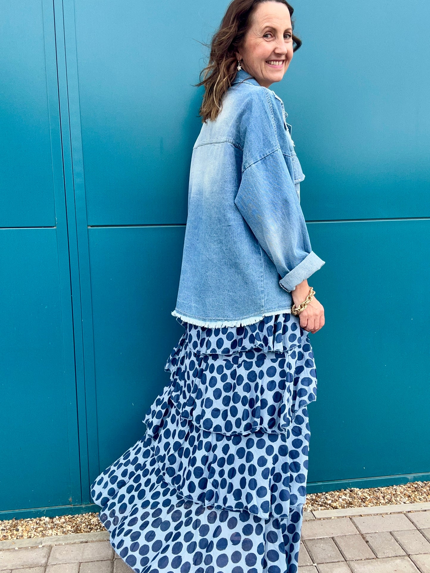 Starlet denim shacket
