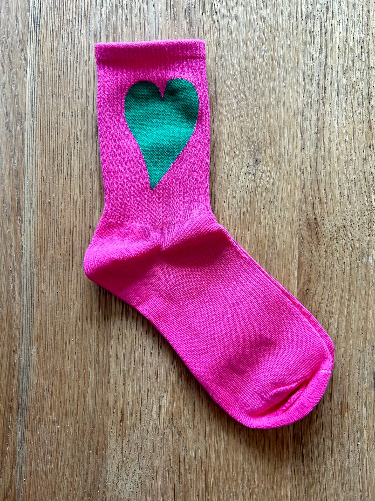 Love Heart Socks - Pink