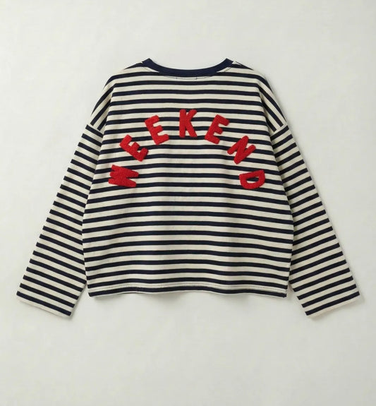 Weekend stripe top
