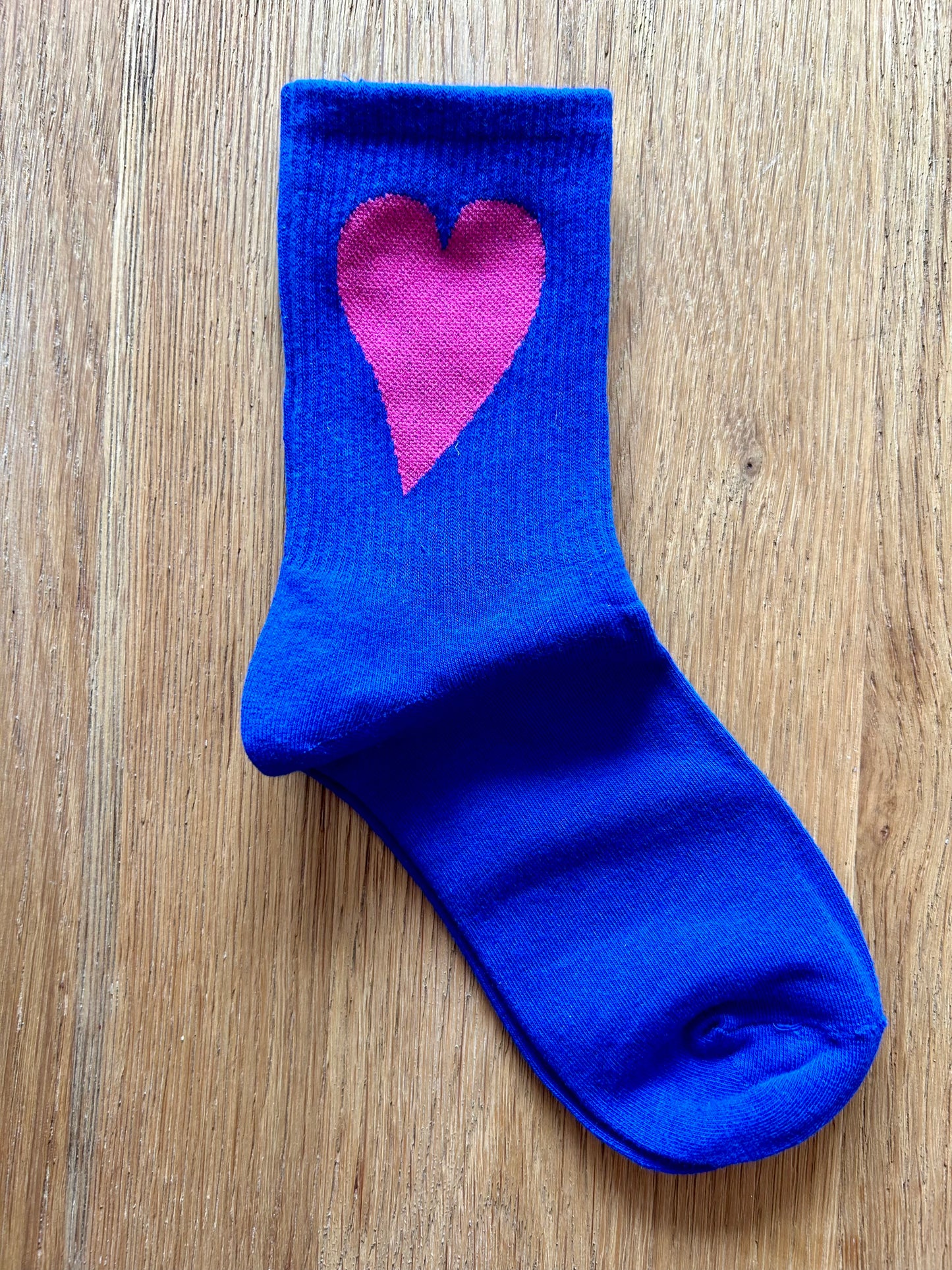 Love Heart Socks - Blue