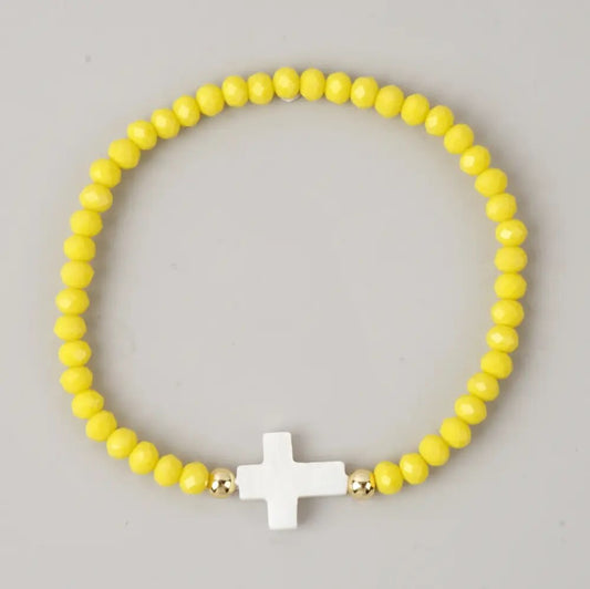 Cruz Beaded Bracelet - Yellow