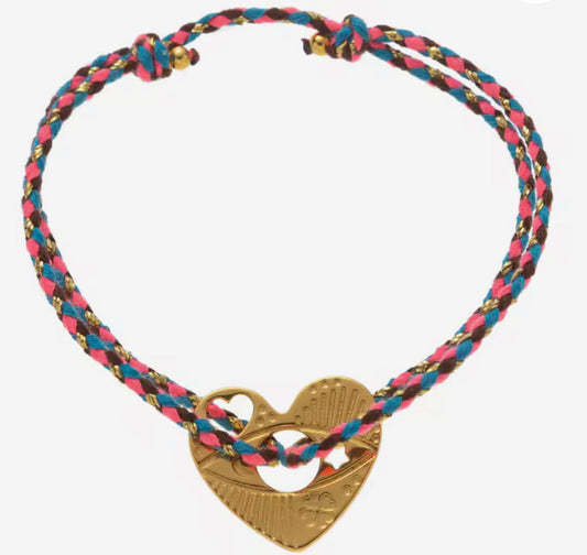Heart of brass bracelet