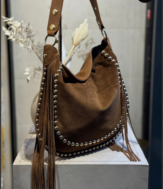 Maeve suede bag - Tan