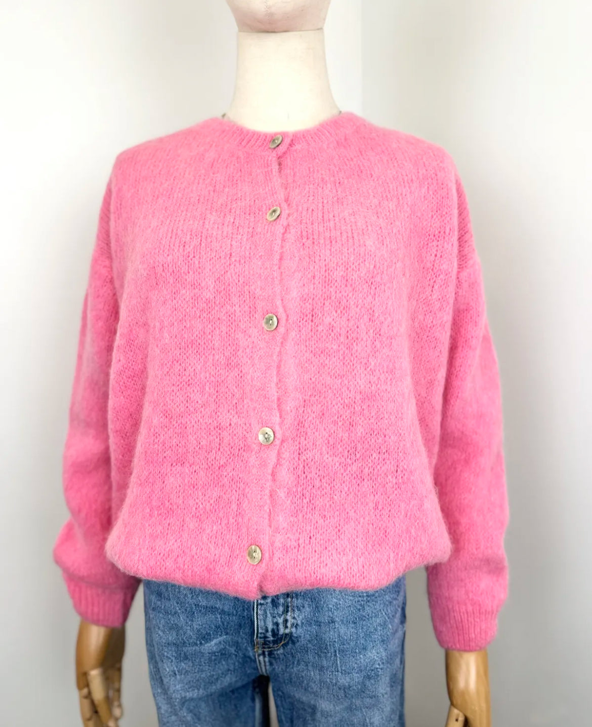 Juno cardigan - Sherbet Pink