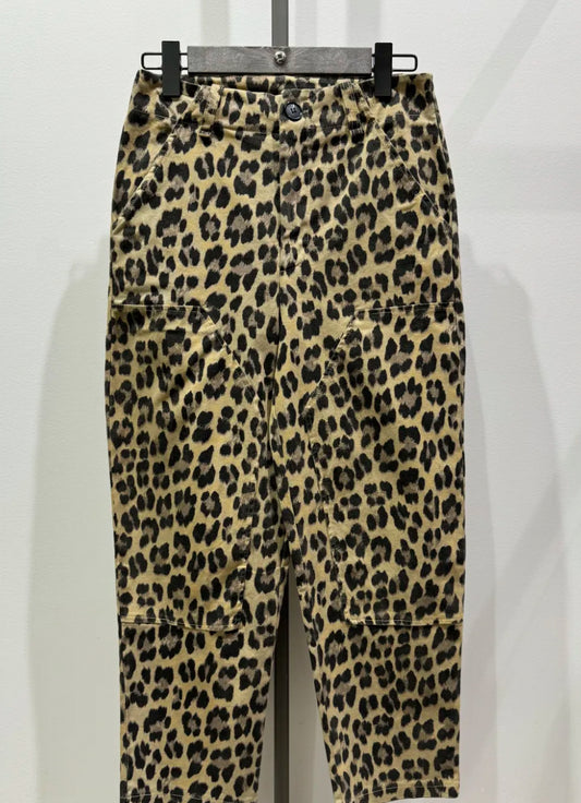 Wylder Leopard Trousers - Beige