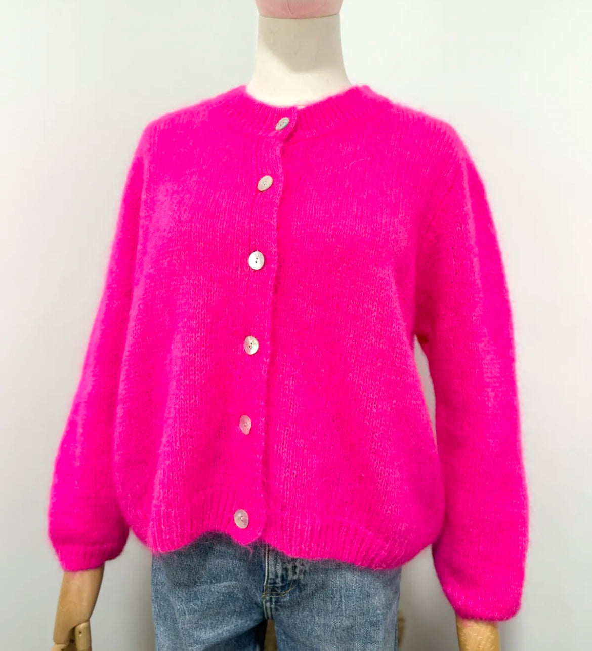 Jenni cardigan - Hot Pink