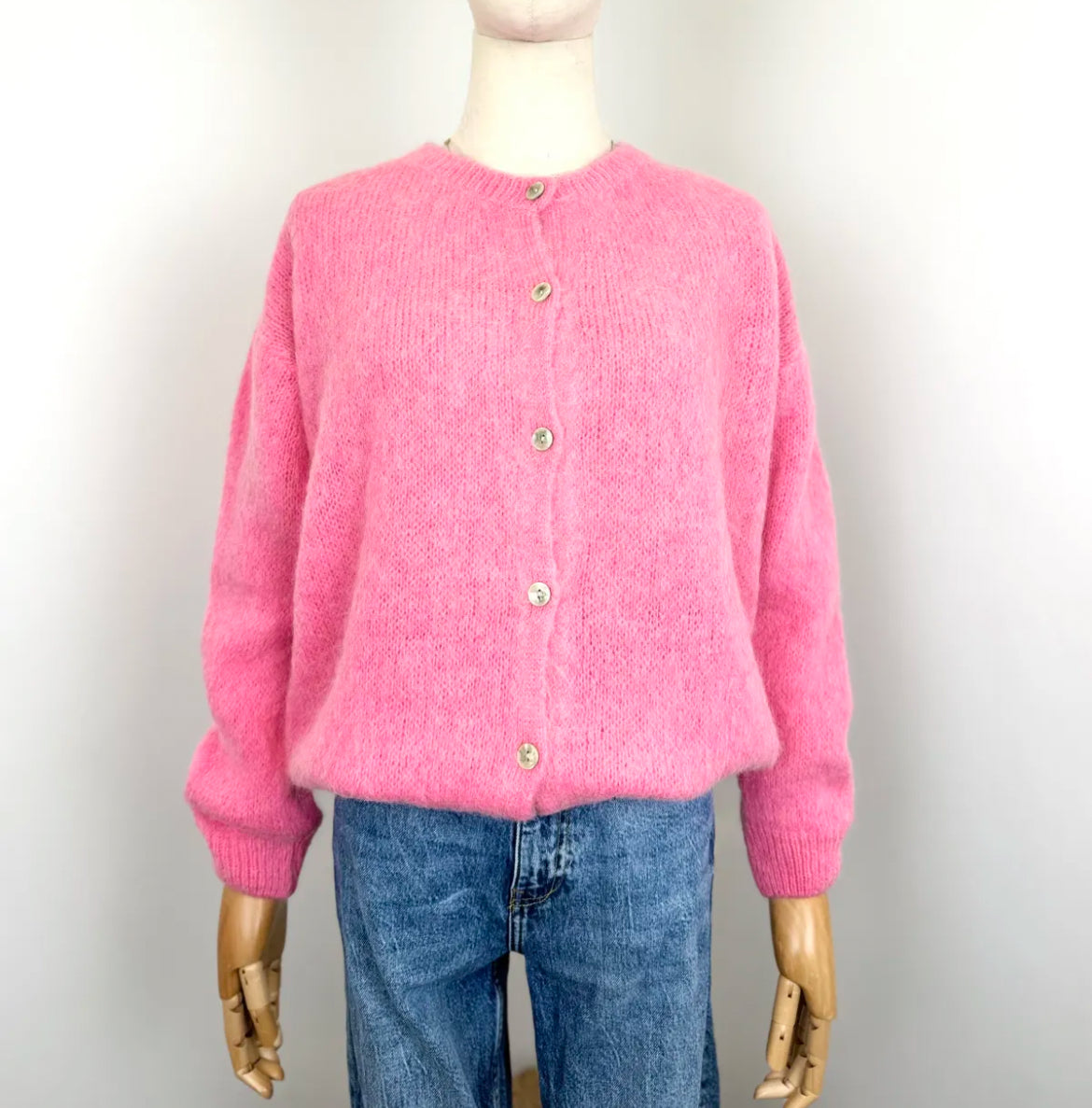 Juno cardigan - Sherbet Pink