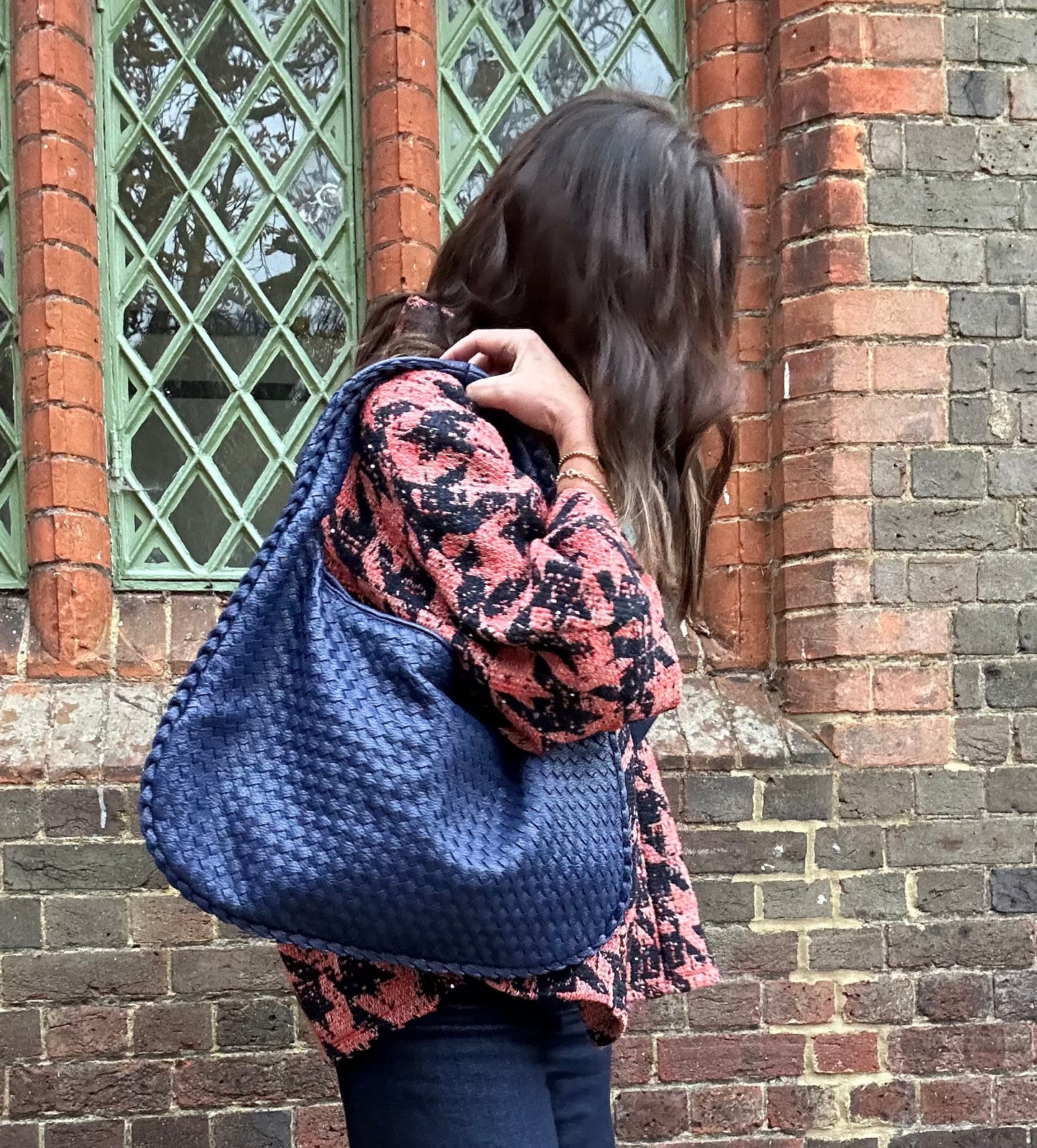 Paxton woven bag - Blue