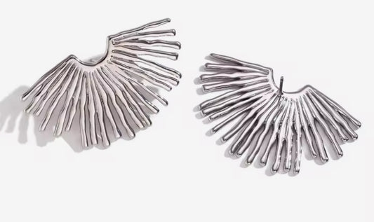 Phoenix earrings - Silver