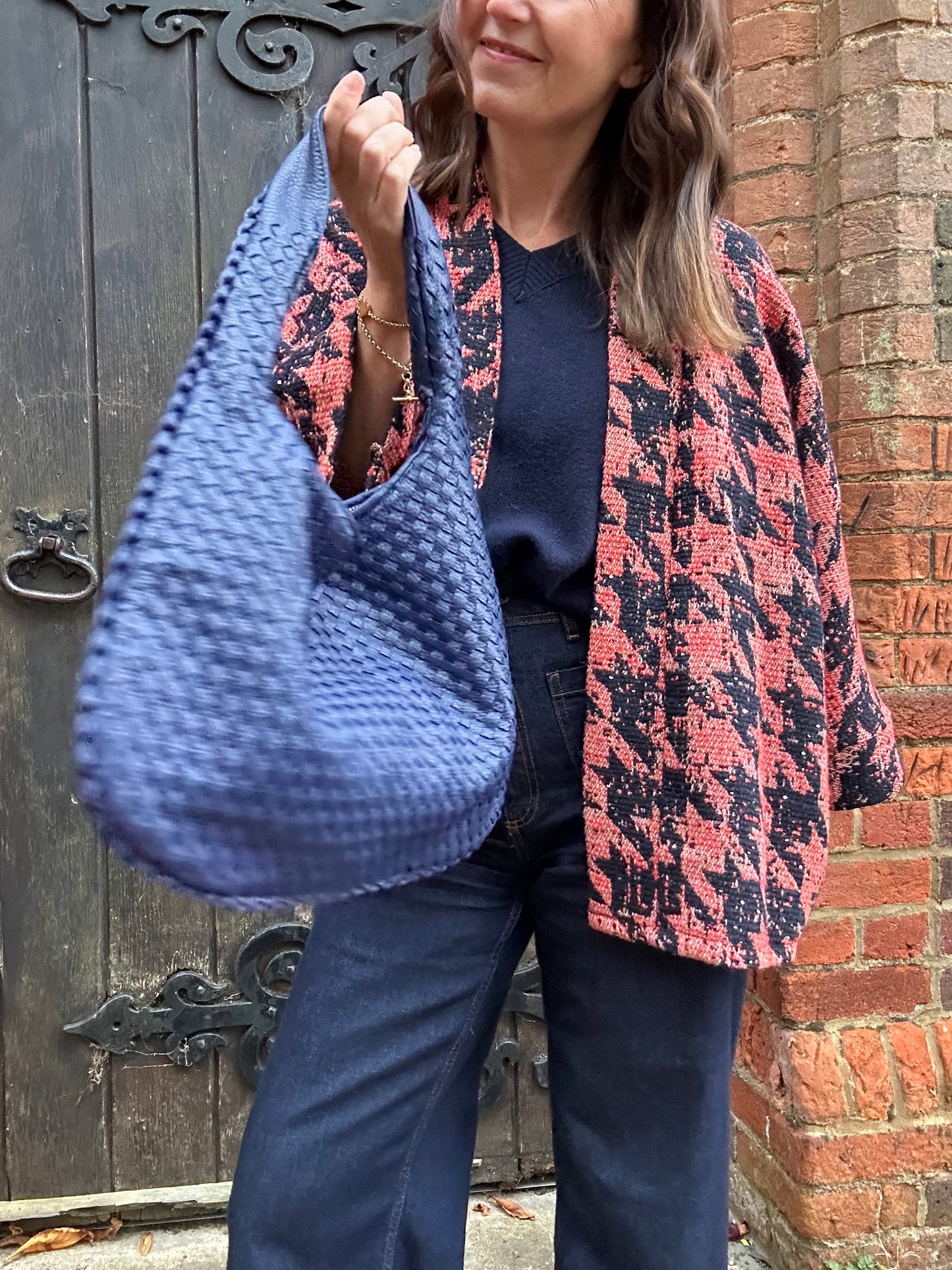 Paxton woven bag - Blue