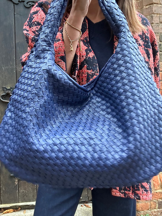 Paxton woven bag - Blue