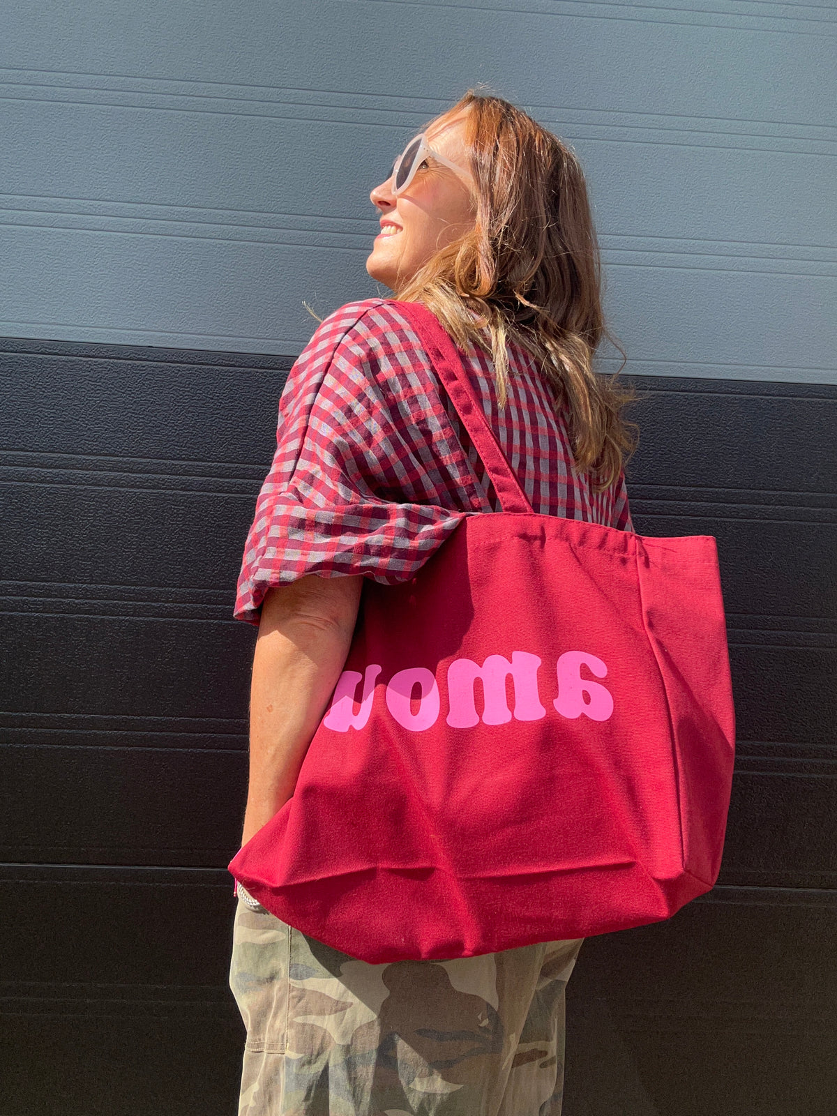 Amour tote bag - Plum / Pink