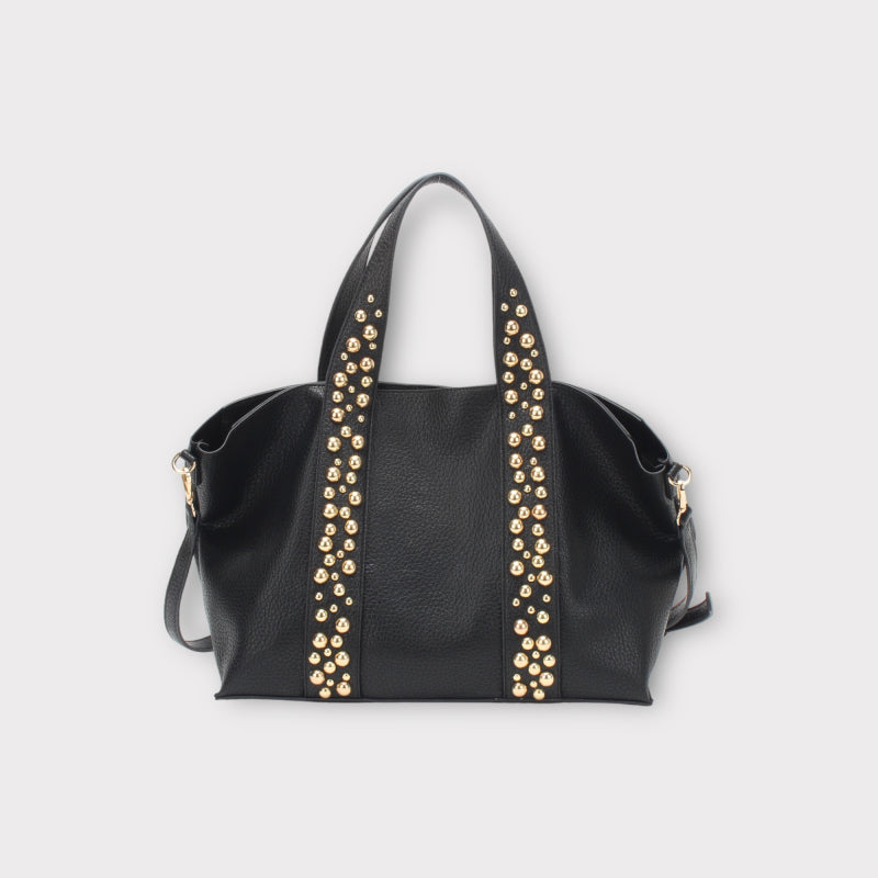 Maddox studded shoulder bag - Black