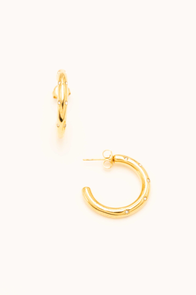 Miriam Hoops - Gold / Clear