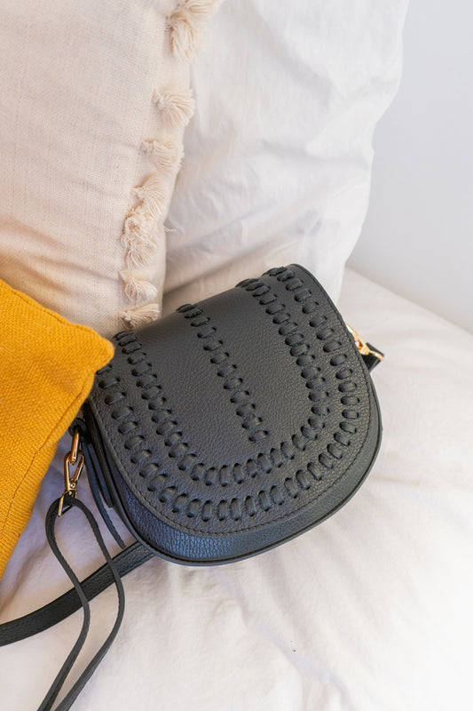 Tatiana Leather Handbag - Black