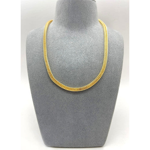 Chunky square chain necklace - Gold