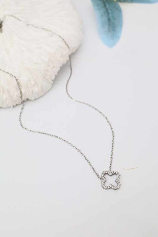 Clover sparkle necklace - 2 colours