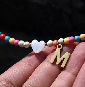 Rainbow Letter Necklace